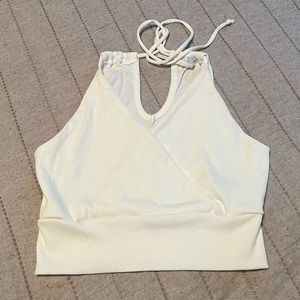 White crop top